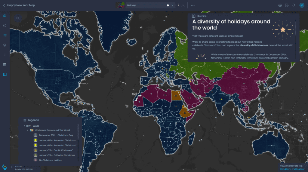 Happy New Year Map | Holiday Diversity