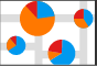 Pie Charts thematic analysis example for polyline layers in CartoVista