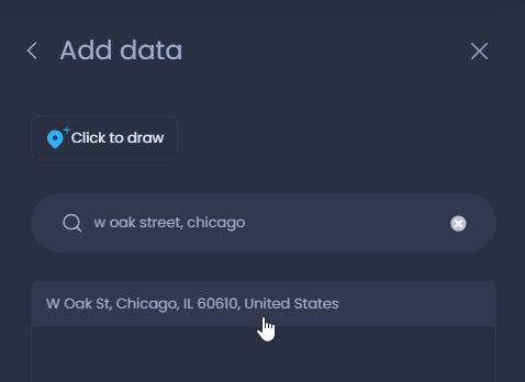 Screenshot showing add point in CartoVista when editing data