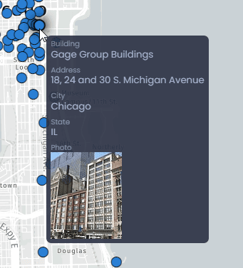 Screenshot showing data tip in CartoVista when work with layers interactivity