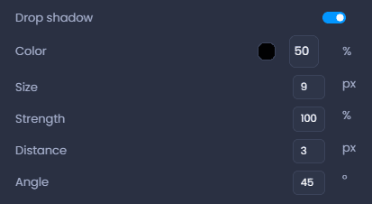 Screenshot showing drop shadow in CartoVista when adding visual effects and manage layer rendering
