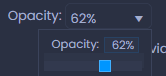 Screenshot showing legend settings opacity in CartoVista when creating and customize a thematic analysis