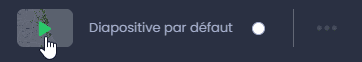 Capture d'écran montrant presenter la diapositive dans CartoVista lors de création des histoires dans vos cartes