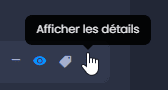 Capture d'écran montrant afficher les details dans CartoVista lors de utilisation le contrôle des couches