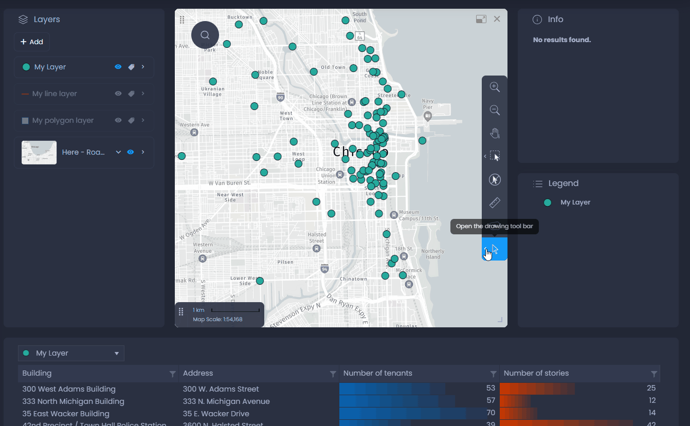 Screenshot showing annotation in CartoVista when annotate a map