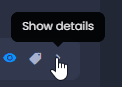 Screenshot showing layer control show details in CartoVista when using the layer control