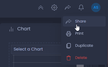 Screenshot showing share map in CartoVista when embedding a map