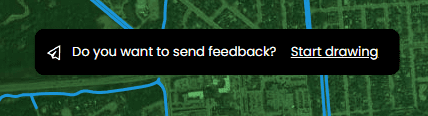 Screenshot showing image in CartoVista when collect feedback from the public using the feedback tool
