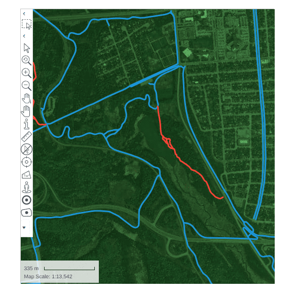 Screenshot showing image in CartoVista when exporting and print a map