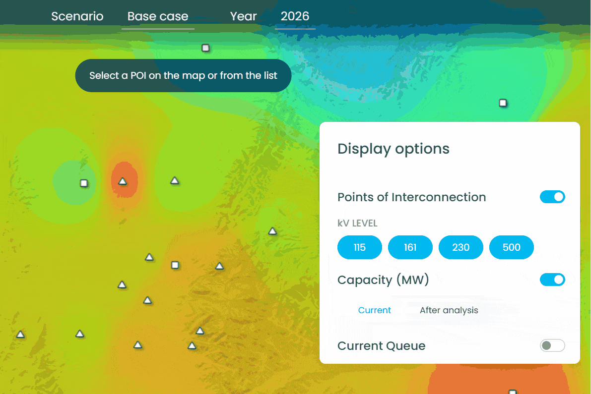 FERC-compliant heatmap with KV filtering