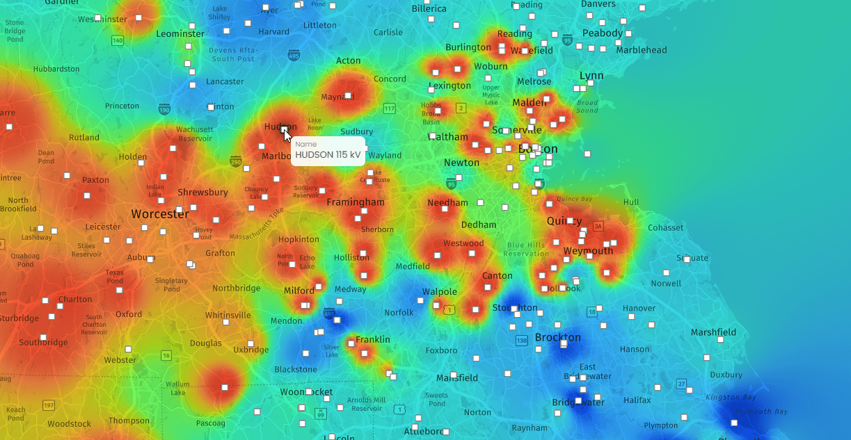 Electric Utilities, ISOs and RTOs Transmission Planning - interactive map demo in CartoVista