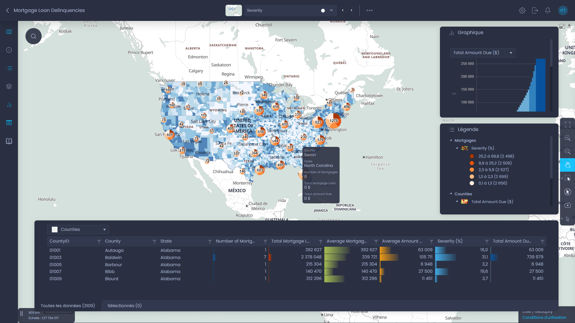 Que pouvez-vous faire dans l'interface cartographique de CartoVista ? - CartoVista platform capabilities