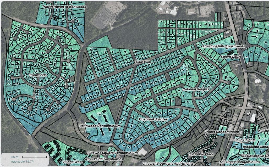 Online Services - interactive map demo in CartoVista