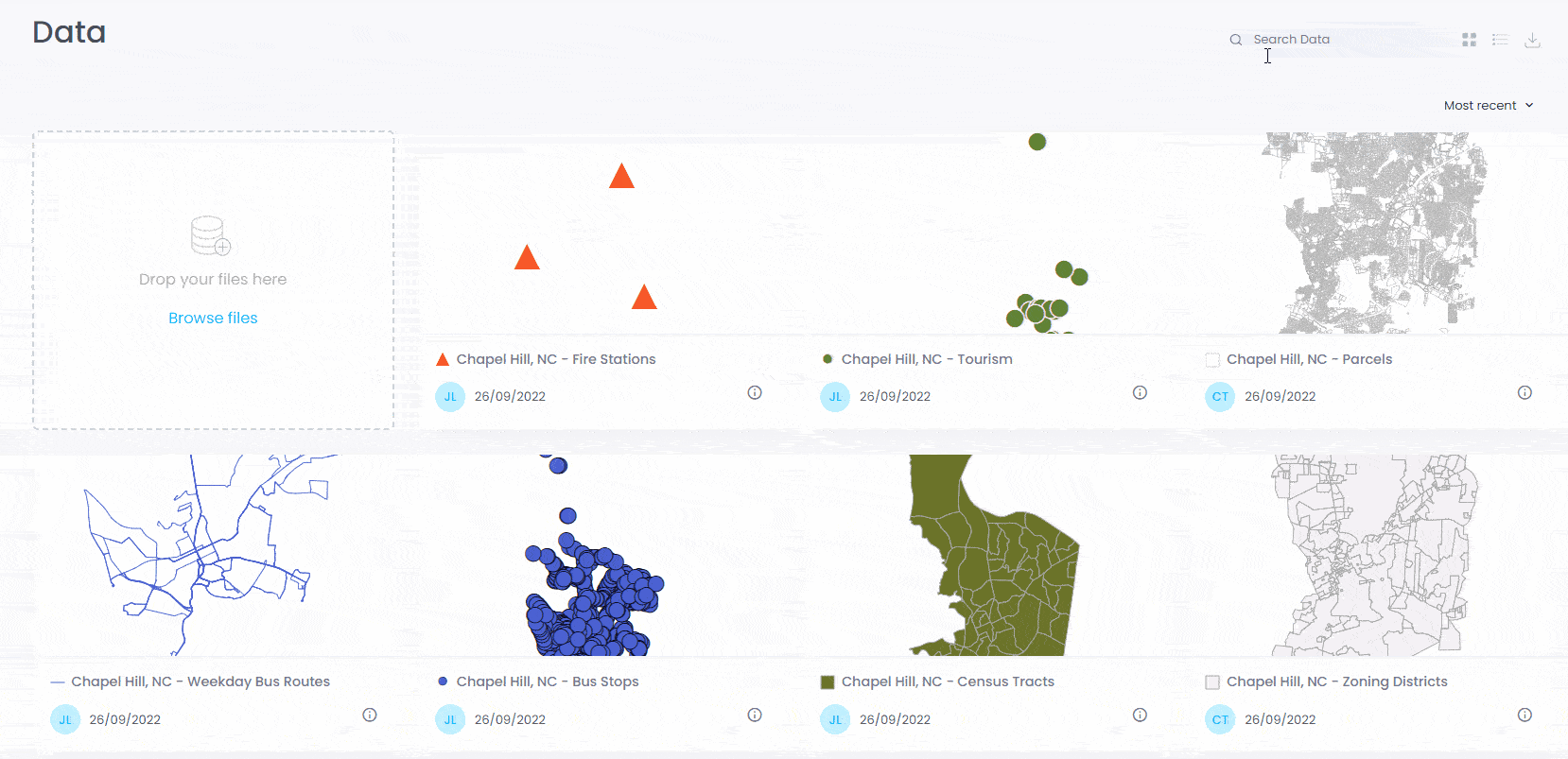 Données ouvertes - interactive map demo in CartoVista