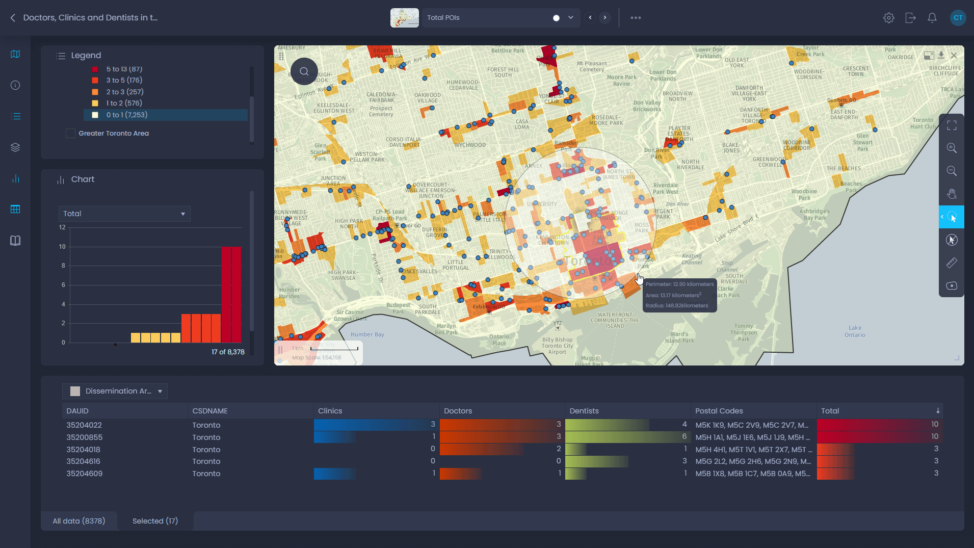 What you can do in CartoVista map interface - CartoVista platform capabilities