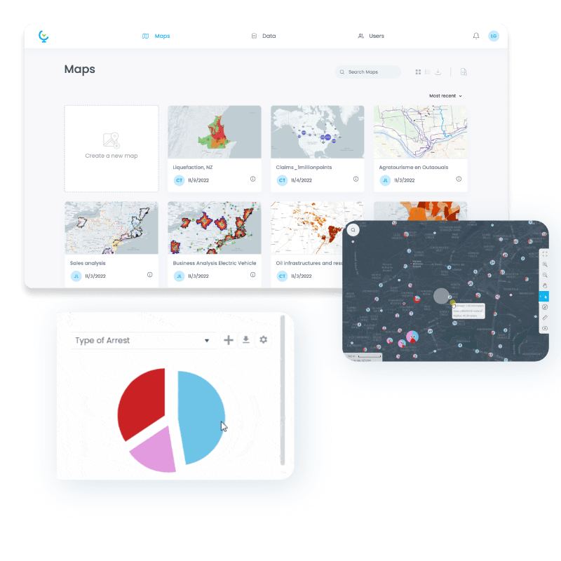CartoVista interactive map illustration