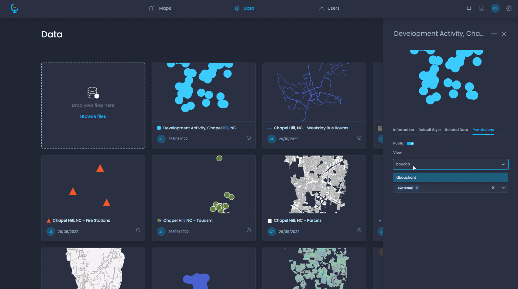 Fast and secure cloud mapping