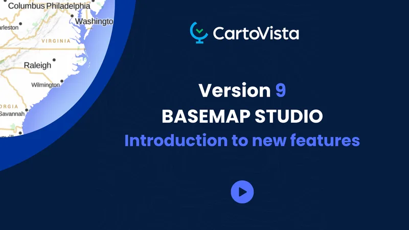 CartoVista 9 Basemap Studio webinar preview with vector basemap sample