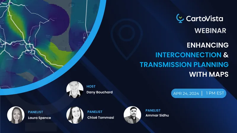 CartoVista map interface for transmission and interconnection planning